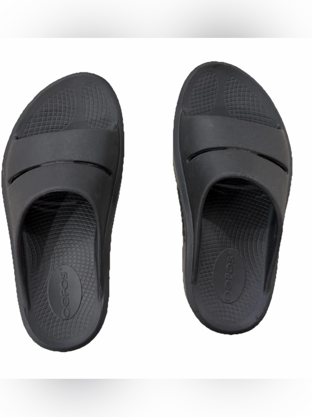 Oofos OOahh Recovery Slide Sandal Black size 6 Comfort Sandal